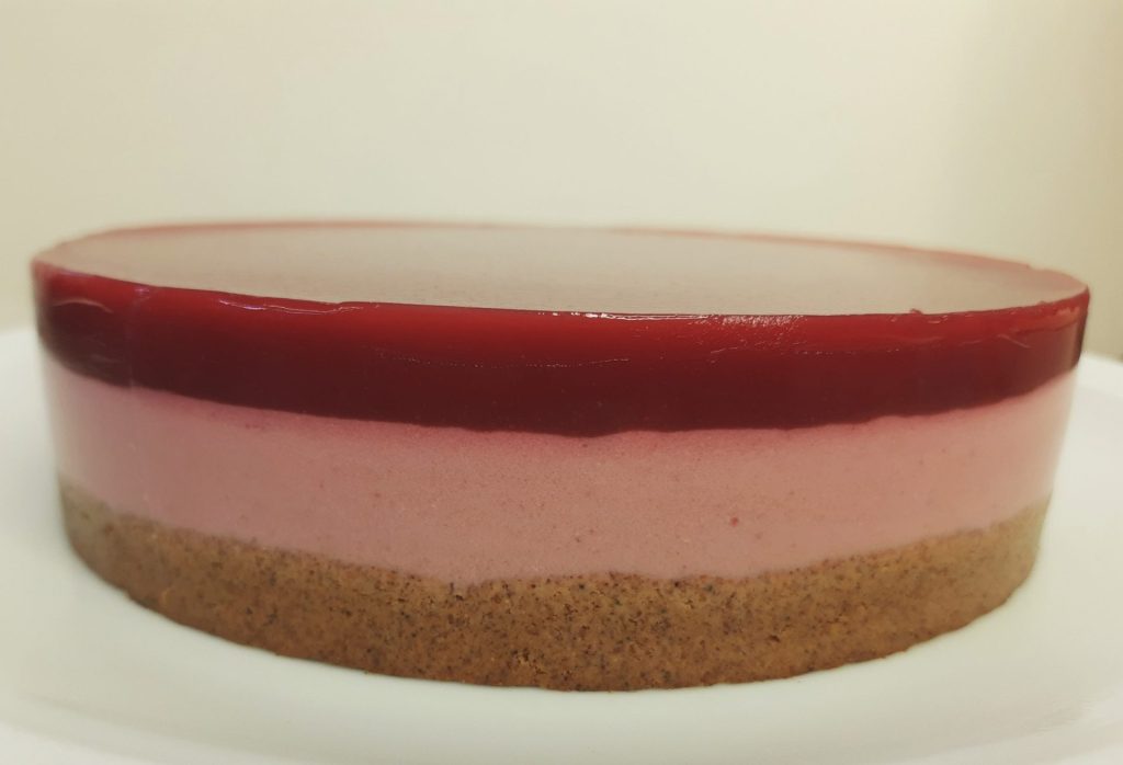 Cheesecake de Frambuesas Integral Sin Horno